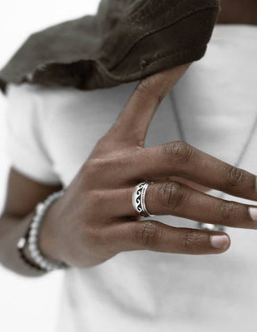 Men's ring/ Silver jewelry/ Nixir/ London/ Ring/ Silver jewelry