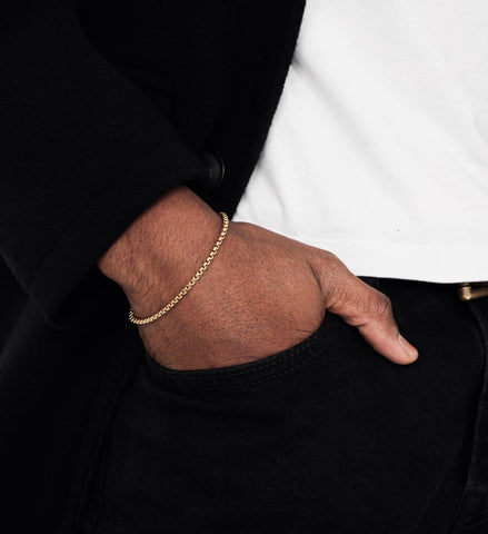 Nixir/ men's jewelry / gold chain / men' bracelet 