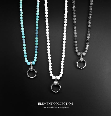 Men's necklace/ Handmade jewelry/ Sterling silver/ Nixir 