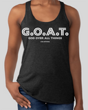 G.O.A.T. Women's Racerback Tee - BLACK