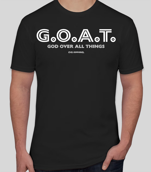 G.O.A.T. Unisex Crew Tee - BLACK