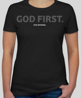 GOD FIRST. Women's Crew Tee