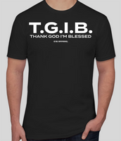 T.G.I.B. Unisex Crew Tee - BLACK