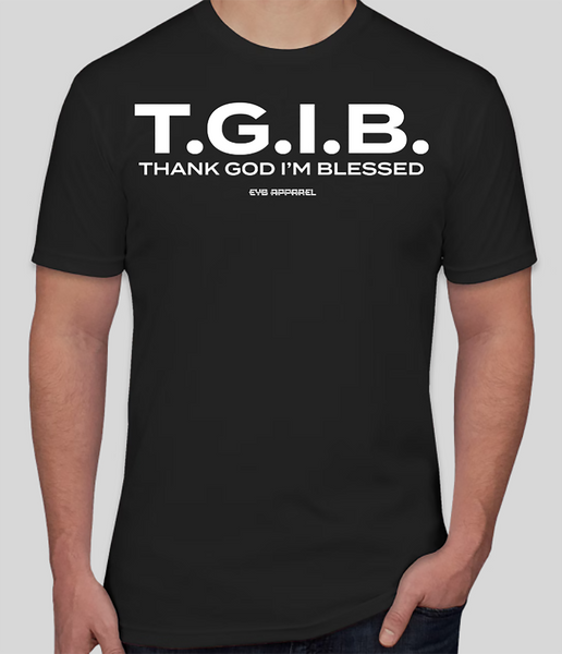 T.G.I.B. Unisex Crew Tee - BLACK