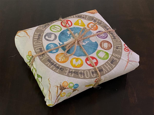 Wazoo Bandana gift wrapping alternative with natural cord