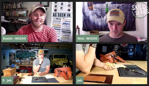 Wazoo Survival gear discuss leatherworking with Jeb Haber