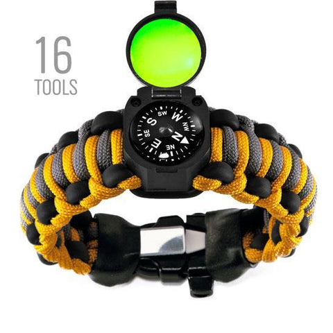 Adventure Paracord survival kit bracelet