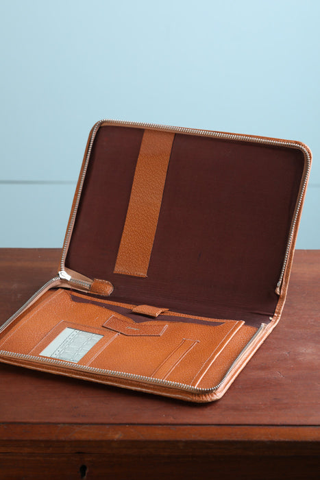Vintage Leather Writing Compendium / Tablet Case - Greystones Antiques
