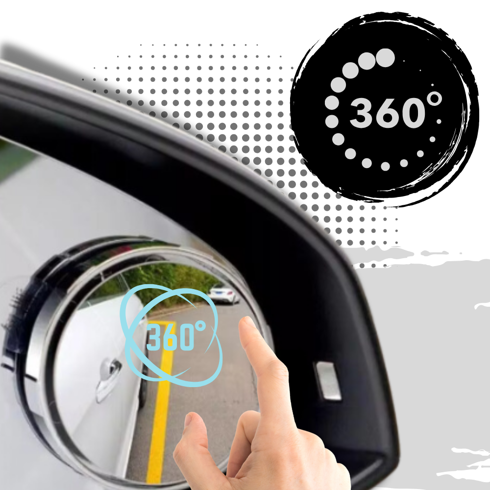 Espejo retrovisor 360º para puntos ciegos  - Máxima seguridad - Ozerty