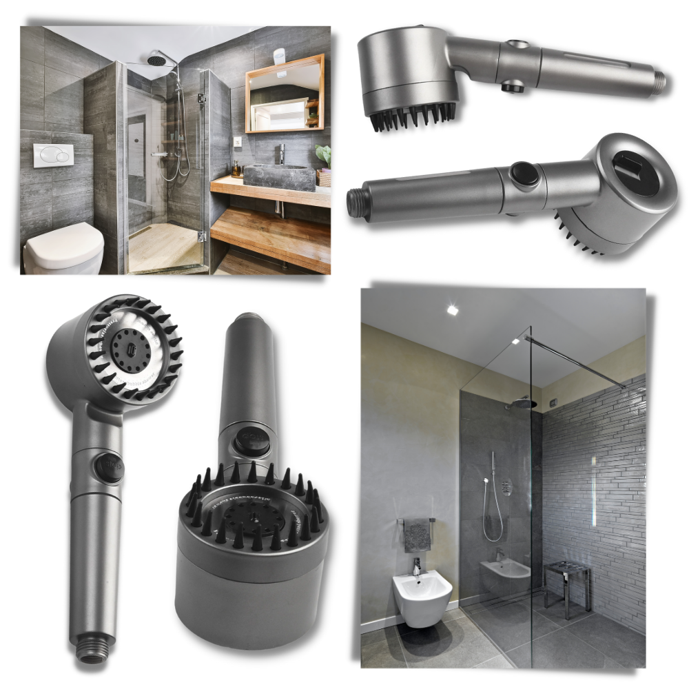 4-in-1 High-Pressure Shower Head - Aesthetic and Functional Design - Ozerty