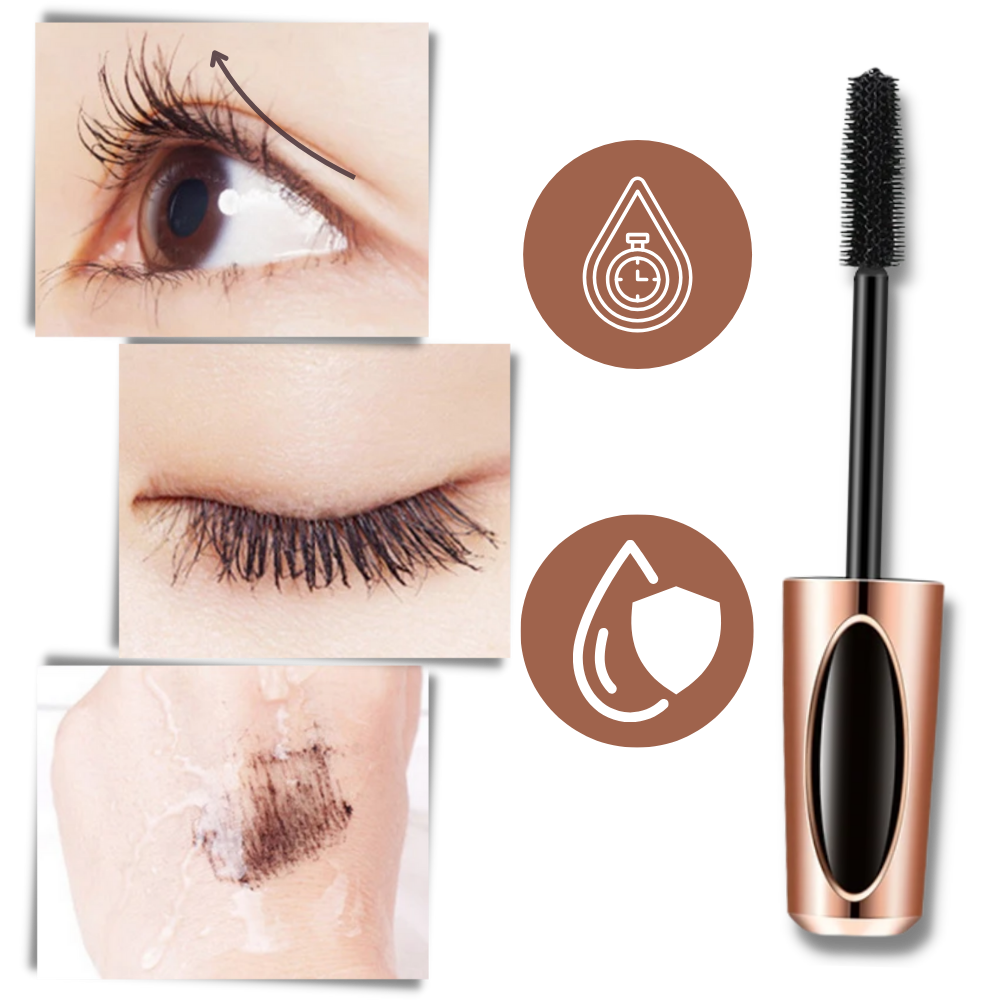 4D Lash Curling Mascara - All-Day Perfection: No Flakes, No Smudges, Just Gorgeous Lashes - Ozerty