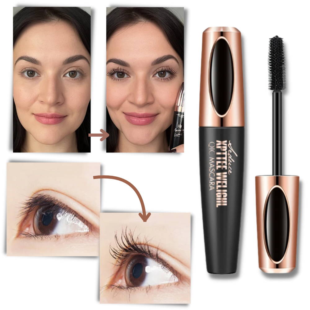 4D Lash Curling Mascara - Instant Transformation: Longer, Fuller, Thicker Lashes in a Blink - Ozerty
