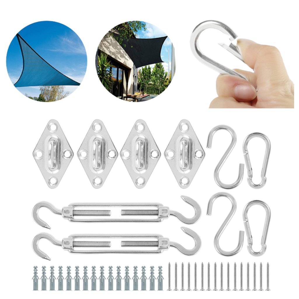 M5 Shade Sail Hardware Kit | outdoor Tensioning Kit - Ozerty