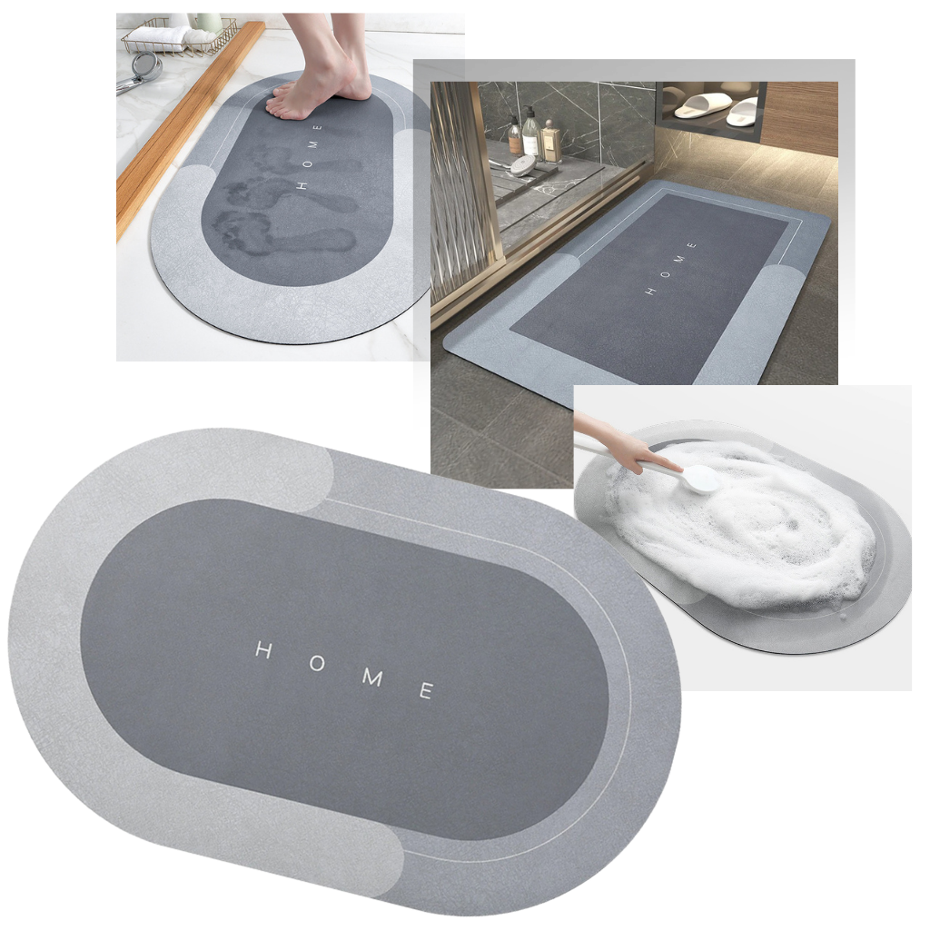 Super absorbent bathroom mat │ Non-slip bath mat │ Door floor mat - Ozerty