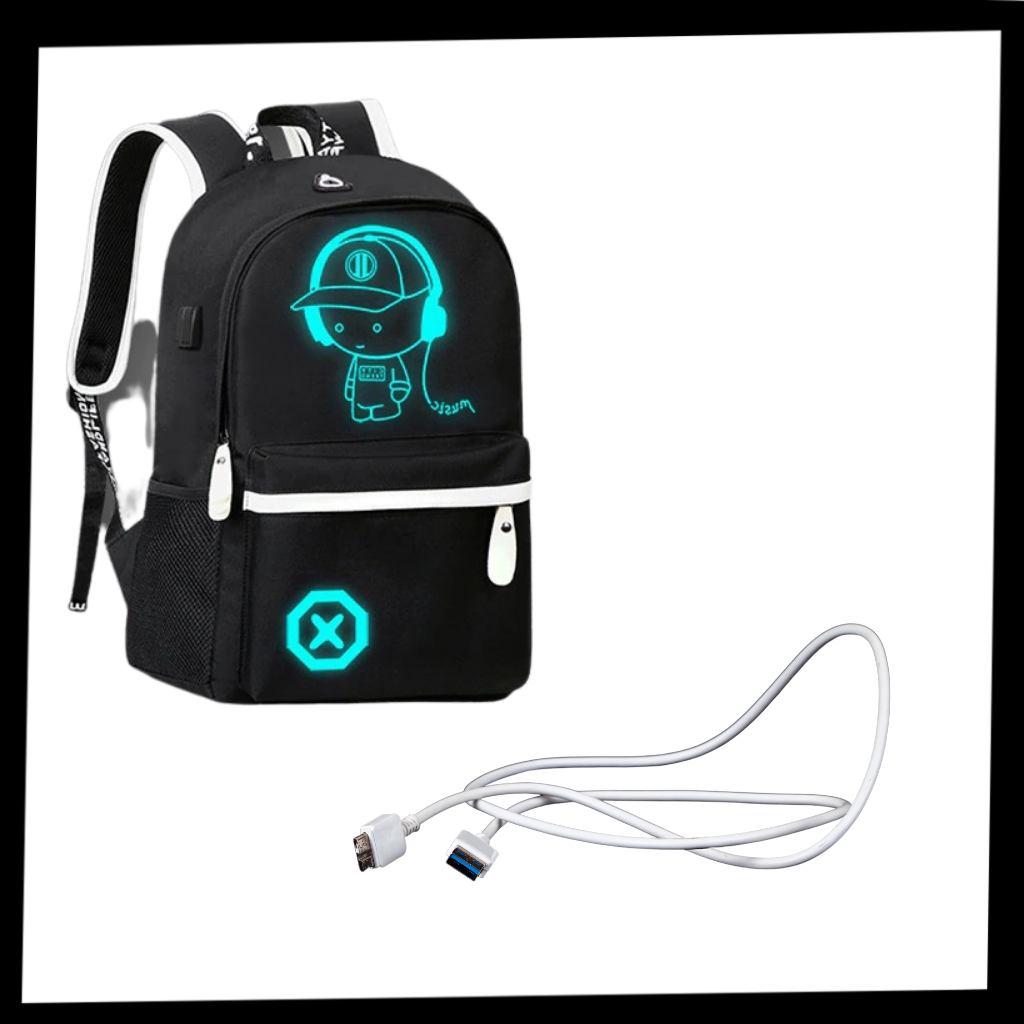Luminous anime laptop backpack - Package - Ozerty