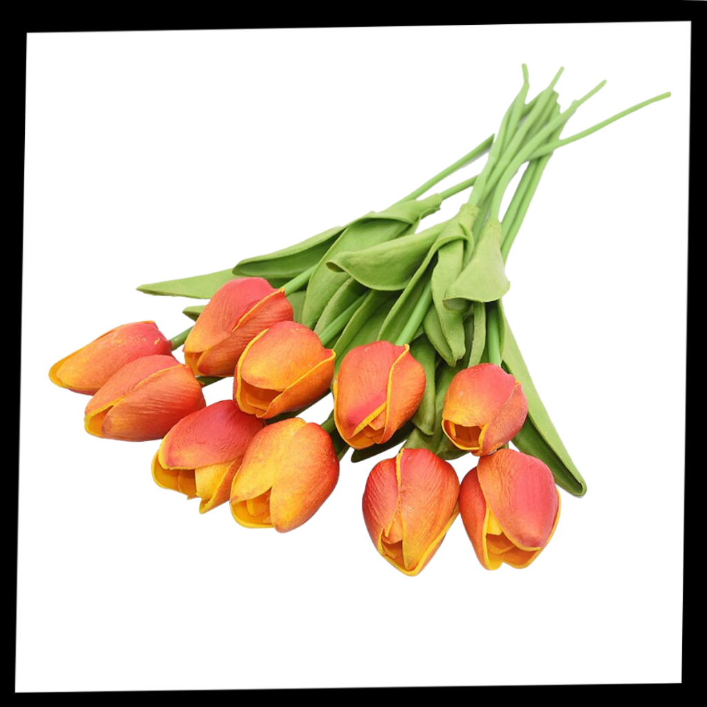 Fleur de tulipe artificielle (10 Pcs) - Contenu du produit - Ozerty