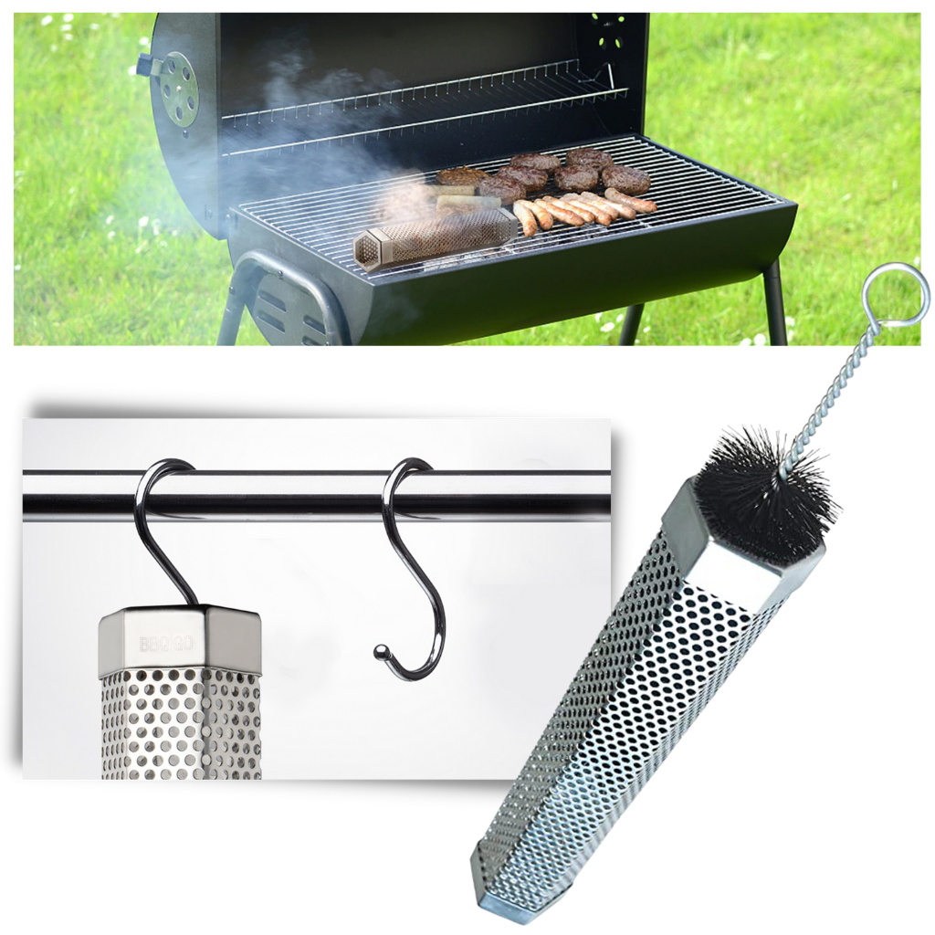 Générateur de fumée pour BBQ - Design hexagonal unique - Ozerty