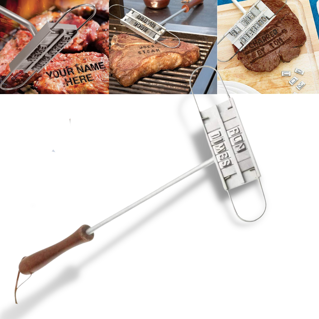 BBQ marking iron 55 letters | Branding iron with interchangeable letters - Ozerty