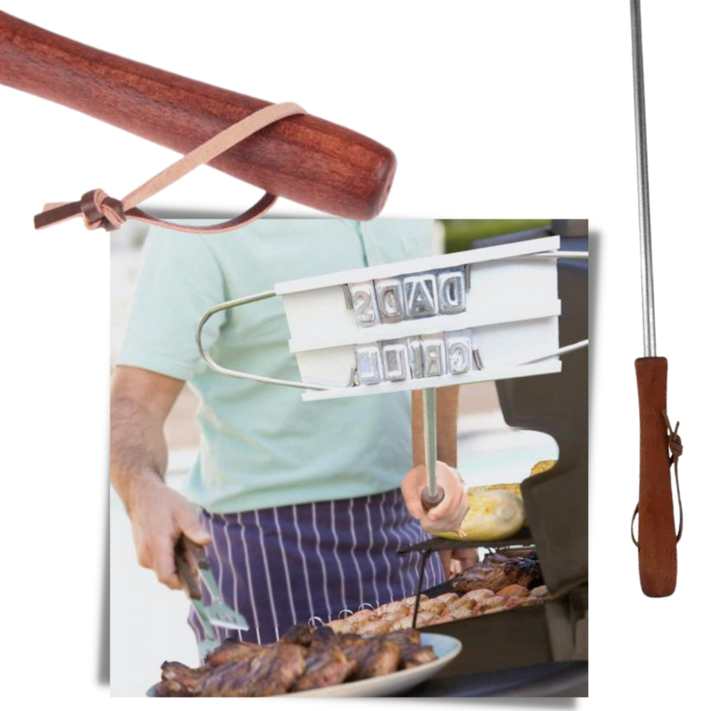 BBQ marking iron - Wooden handle - Ozerty