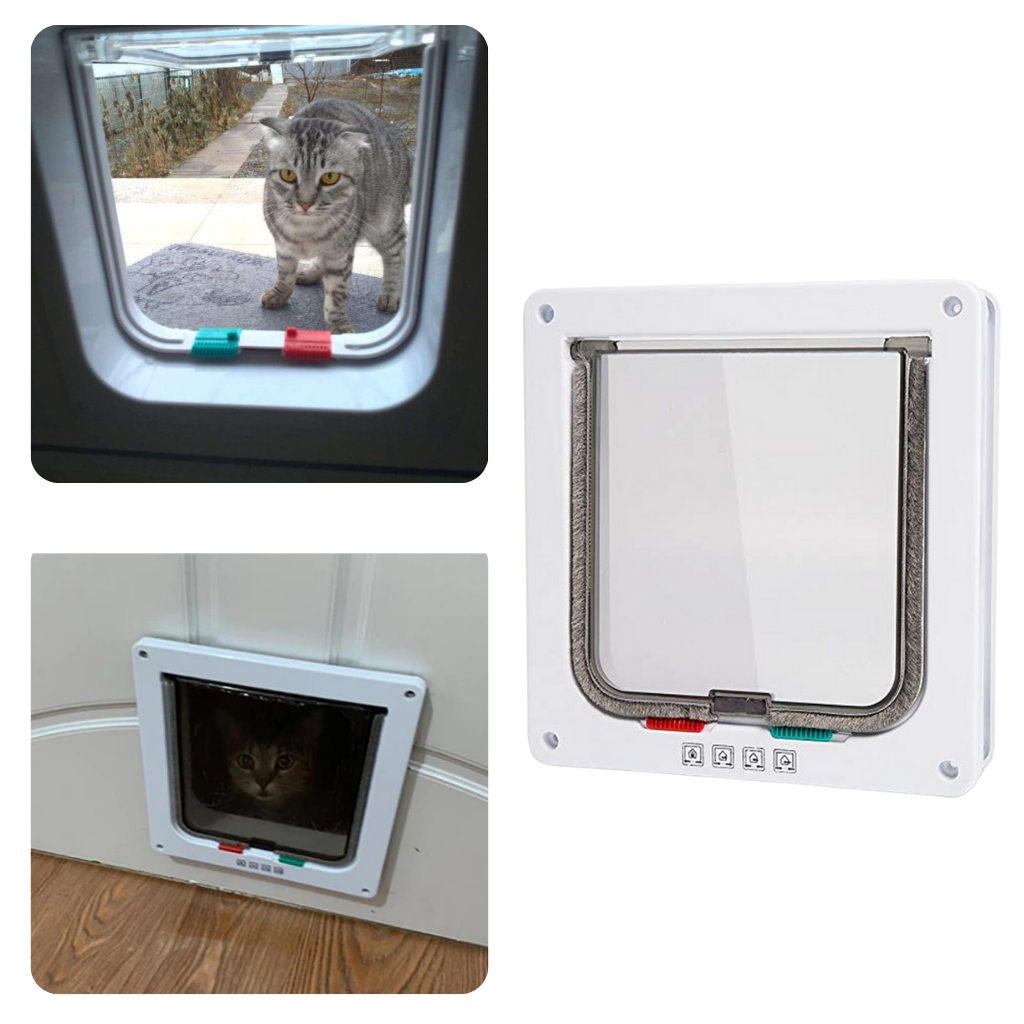 Cat Flap Door - DURABLE AND PET-SAFE MATERIALS
 - Ozerty
