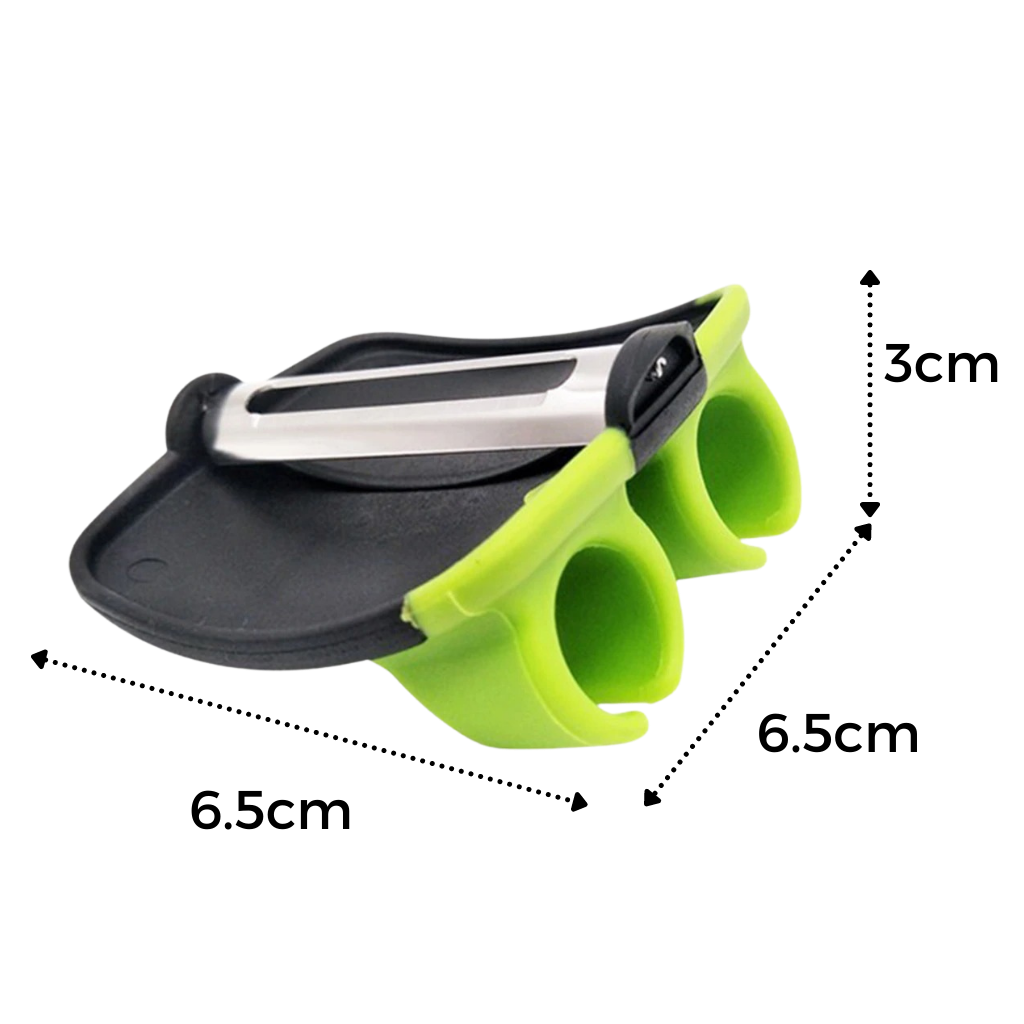 Double Finger Fruit and vegetables Peeler - Dimensions - Ozerty