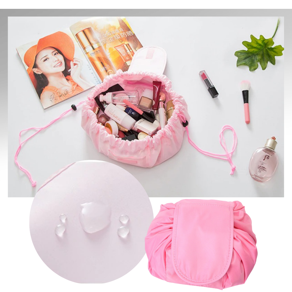 Drawstring foldable Makeup pouch - Waterproof conception - Ozerty