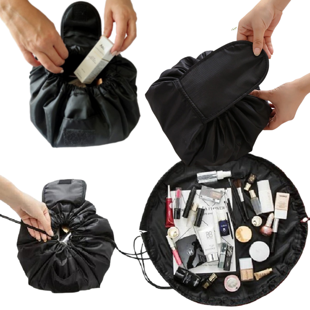 Drawstring foldable Makeup pouch - QUICK ACCESS - Ozerty