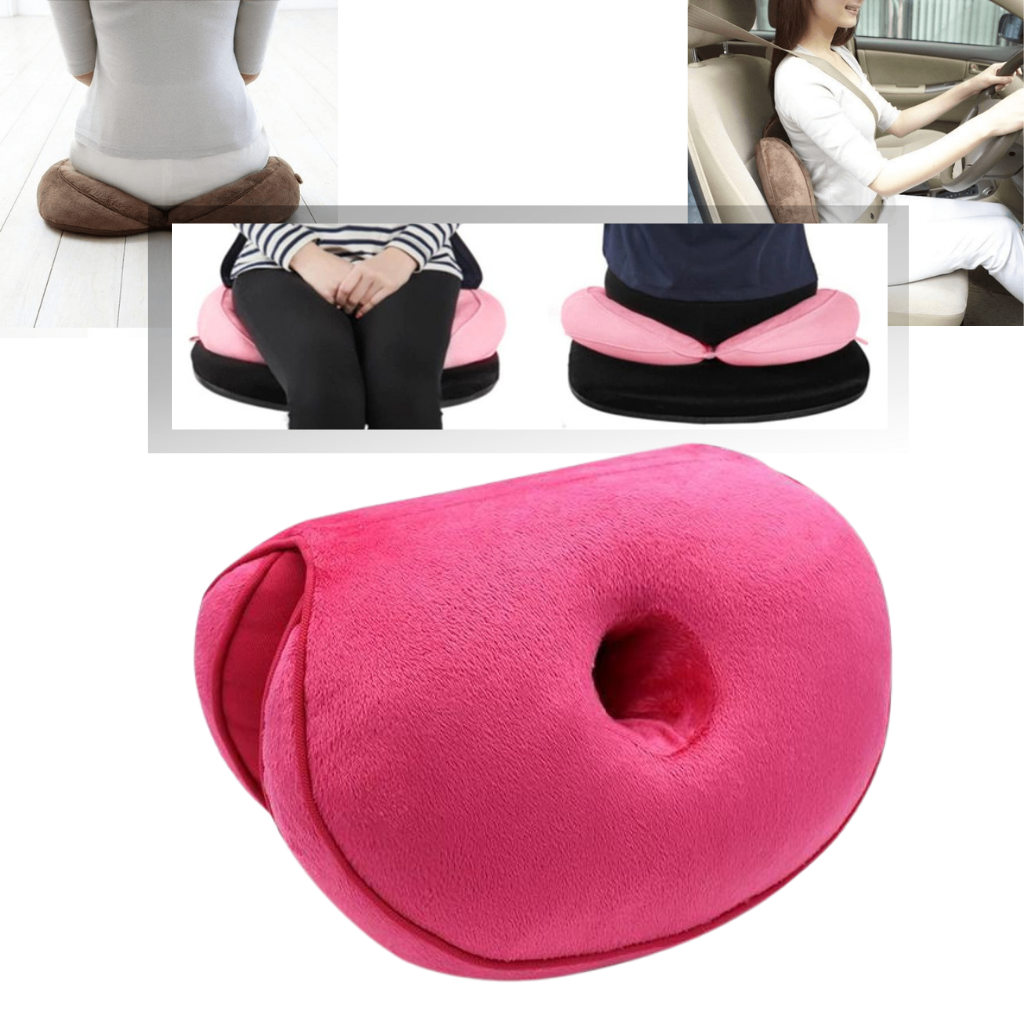 Dual buttock cushion │ Seat cushion │ Foldable lift hips up cushion - 