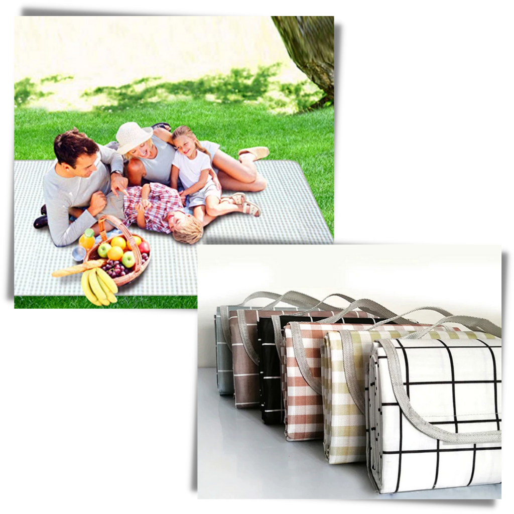 Manta de picnic plegable - Acomoda hasta 8 personas - Ozayti