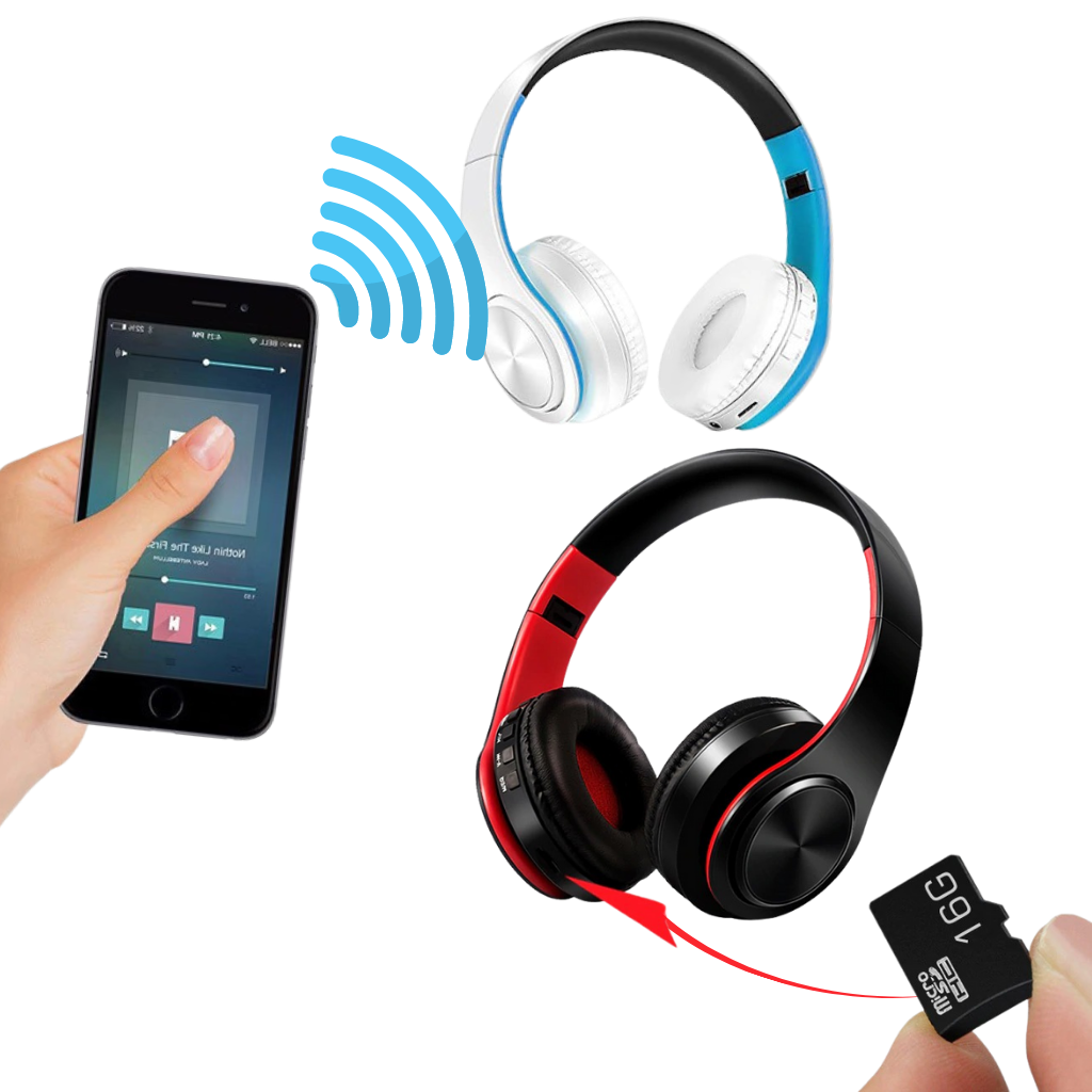 Foldable bluetooth headphones - Advanced technology - Ozerty
