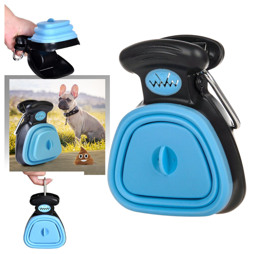 Recogedor de residuos de perro plegable con dispensador de bolsas │ Pooper Scooper - Ozayti