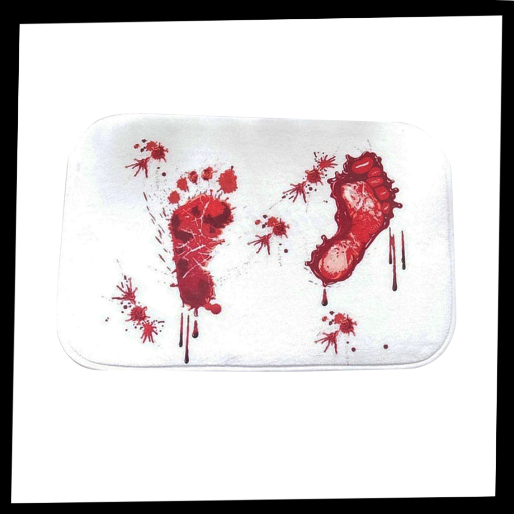Divertida alfombra de baño de Halloween efecto sangre - Paquete - Ozayti