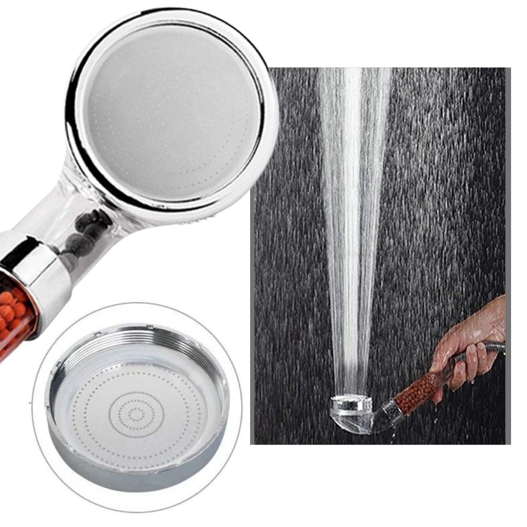 Ionic shower head with high pressure - HANDHELD HIGH PRESSURE - Ozerty