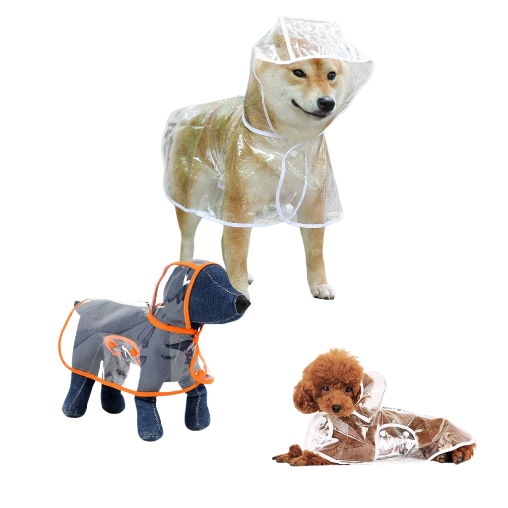 Imperméable à capuche pour chiens - Facile à mettre en place - Ozerty