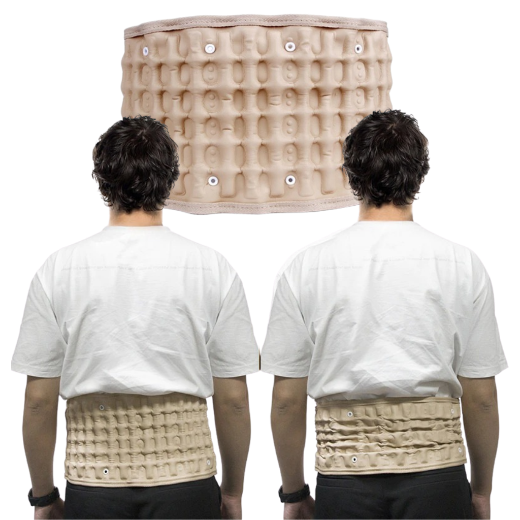 Inflatable decompression lumbar support belt - Designed to improve posture - Ozerty