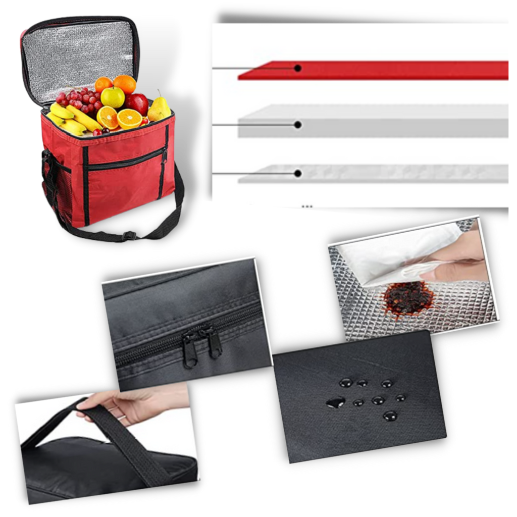 Insulated Lunch Bag - 3-Layer Construction - Ozerty