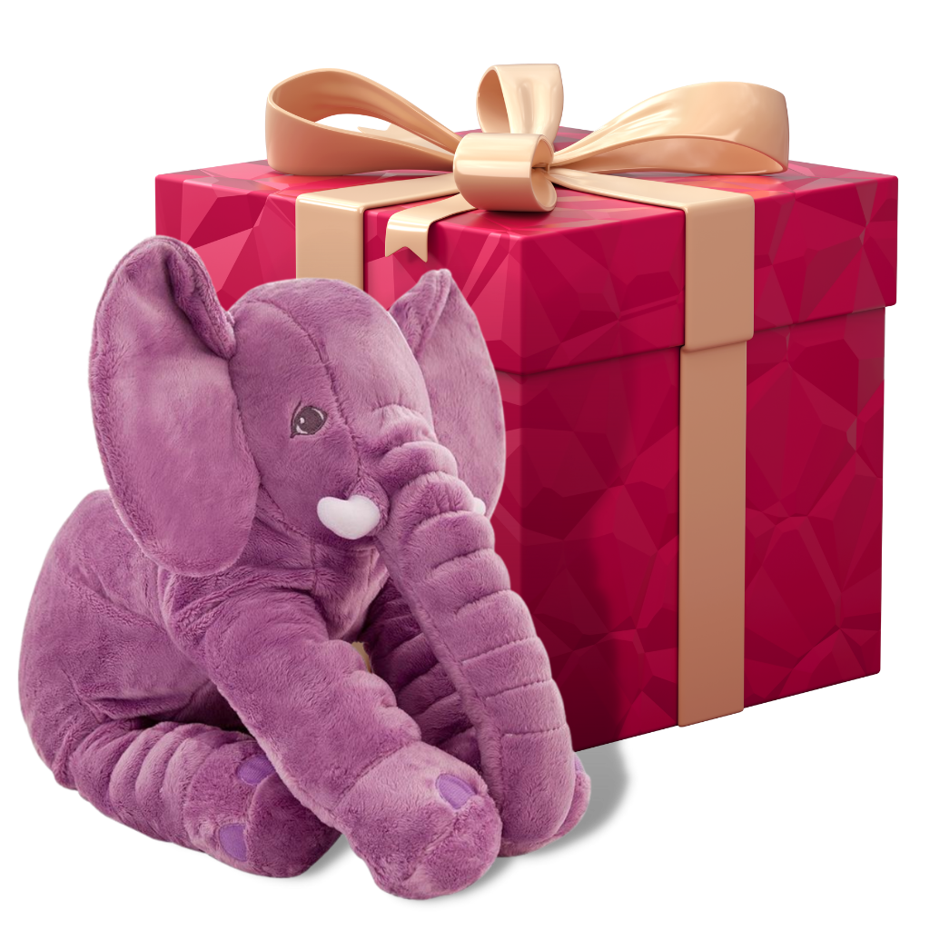 Grande éléphant en peluche - Excellente Idée Cadeau  - Ozerty