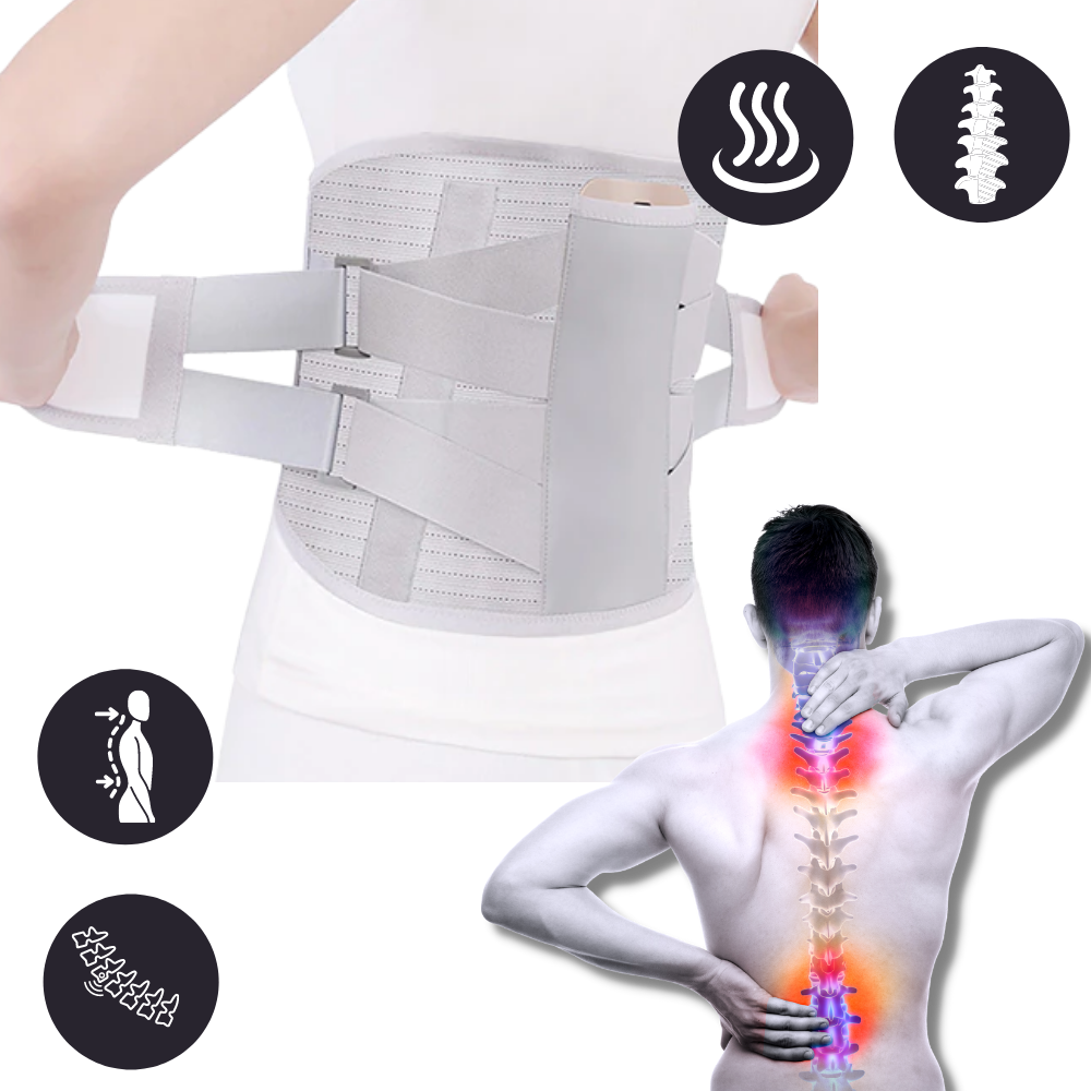 Soporte lumbar │ Cinturón de soporte lumbar ortopédico │ Descompresión de la columna vertebral - Ozayti