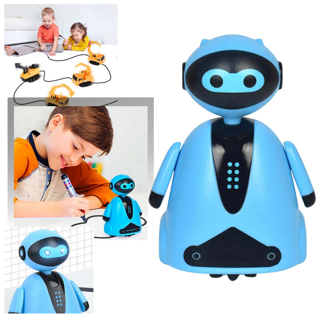 Magic Inductive Line Following Robot, Shiny Eyes, Educational Toy - Ozerty