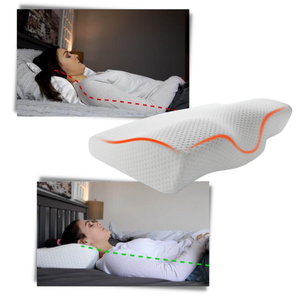 Cuscino di protezione cervicale in memory foam - Design ergonomico - Ozerty