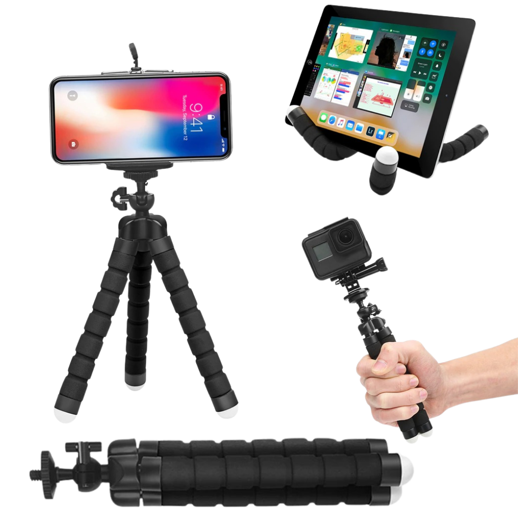 Mini Flexible Phone Tripod Stand Set - MULTIFUNCTIONAL ACCESSORY - Ozerty