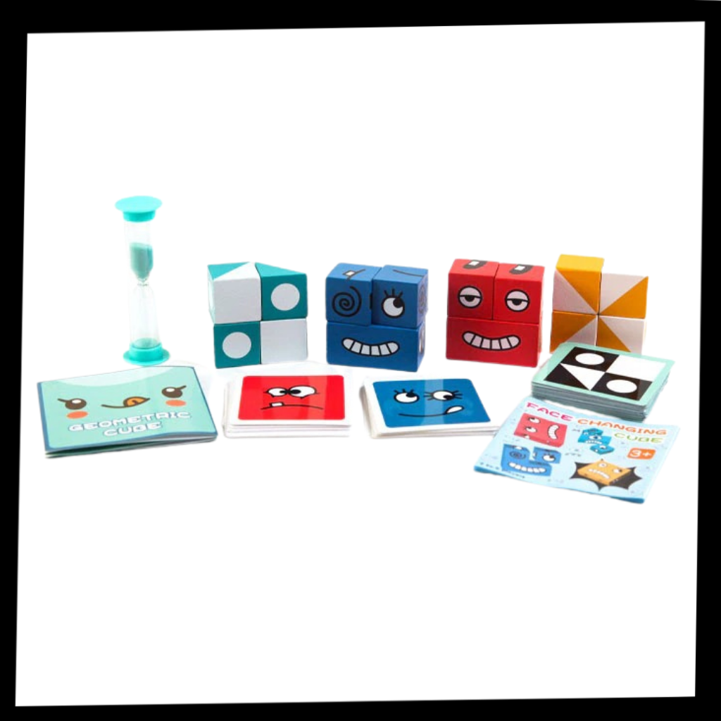 Montessori Magisk Kub Emoji-spel - Package - Ozerty