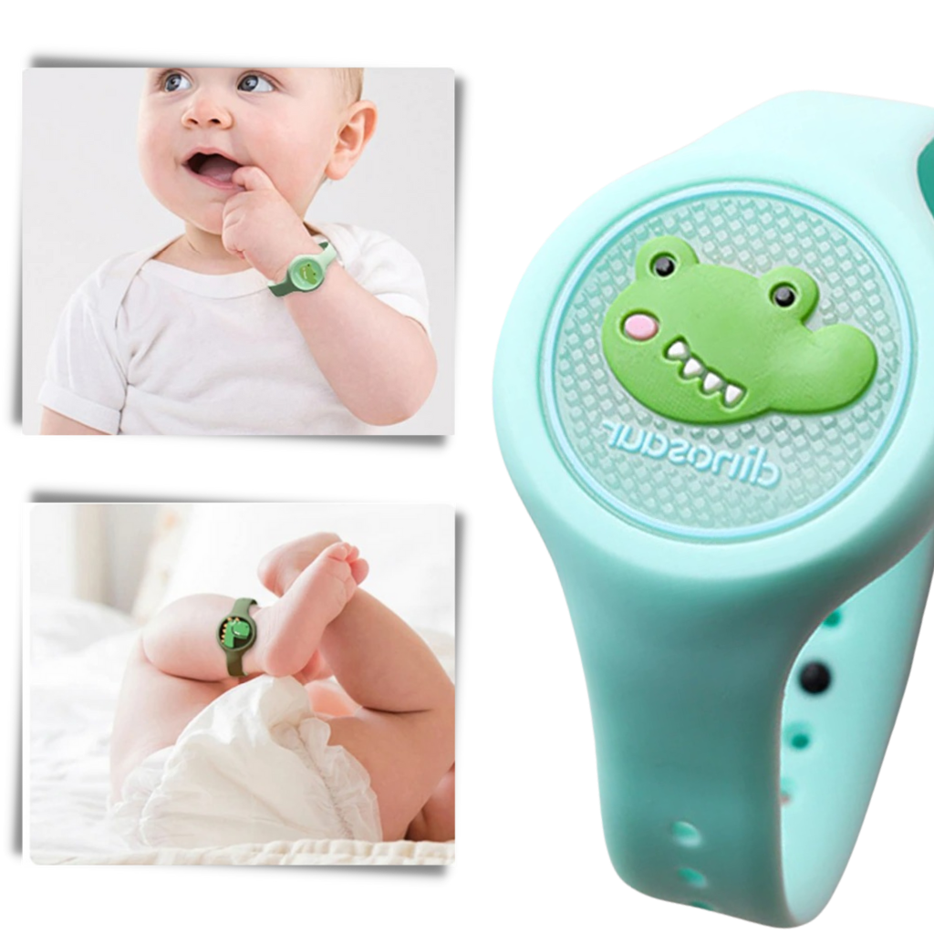 Bracciale repellente per zanzare per bambini - Portatile e compatto  - Ozerty