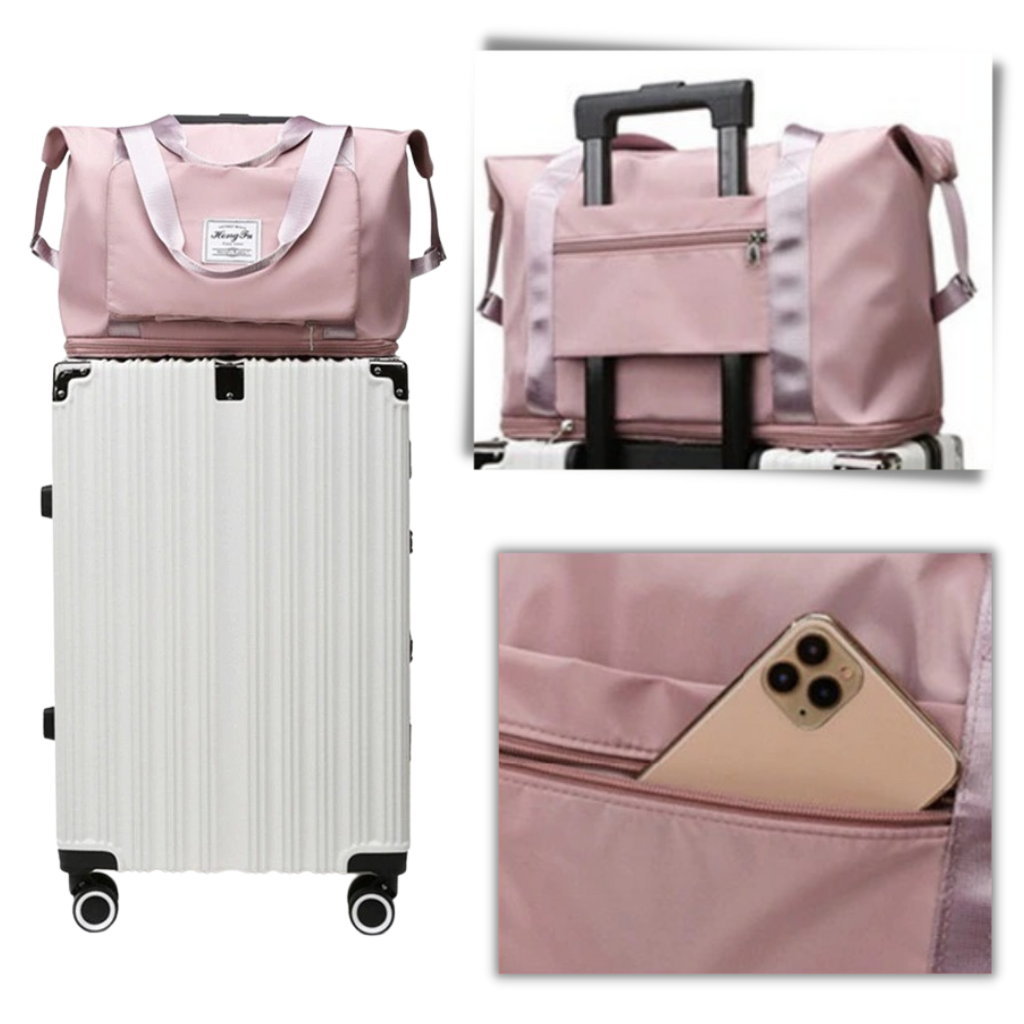 Expanderbar och vikbar resväska för flera användningsområden - Flera fickor - Ozerty