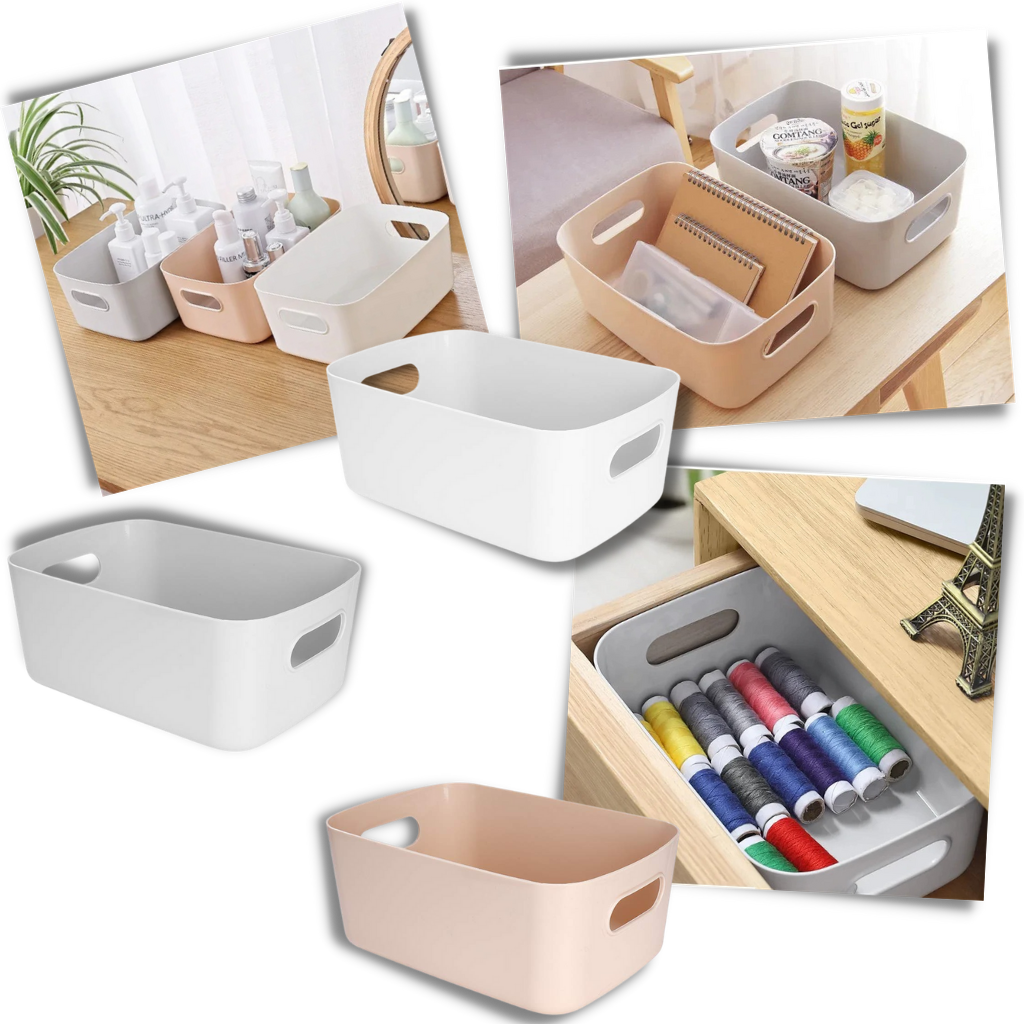 Multipurpose Storage Plastic Basket | Ergonomic | Sorting Box | Organiser - Ozerty