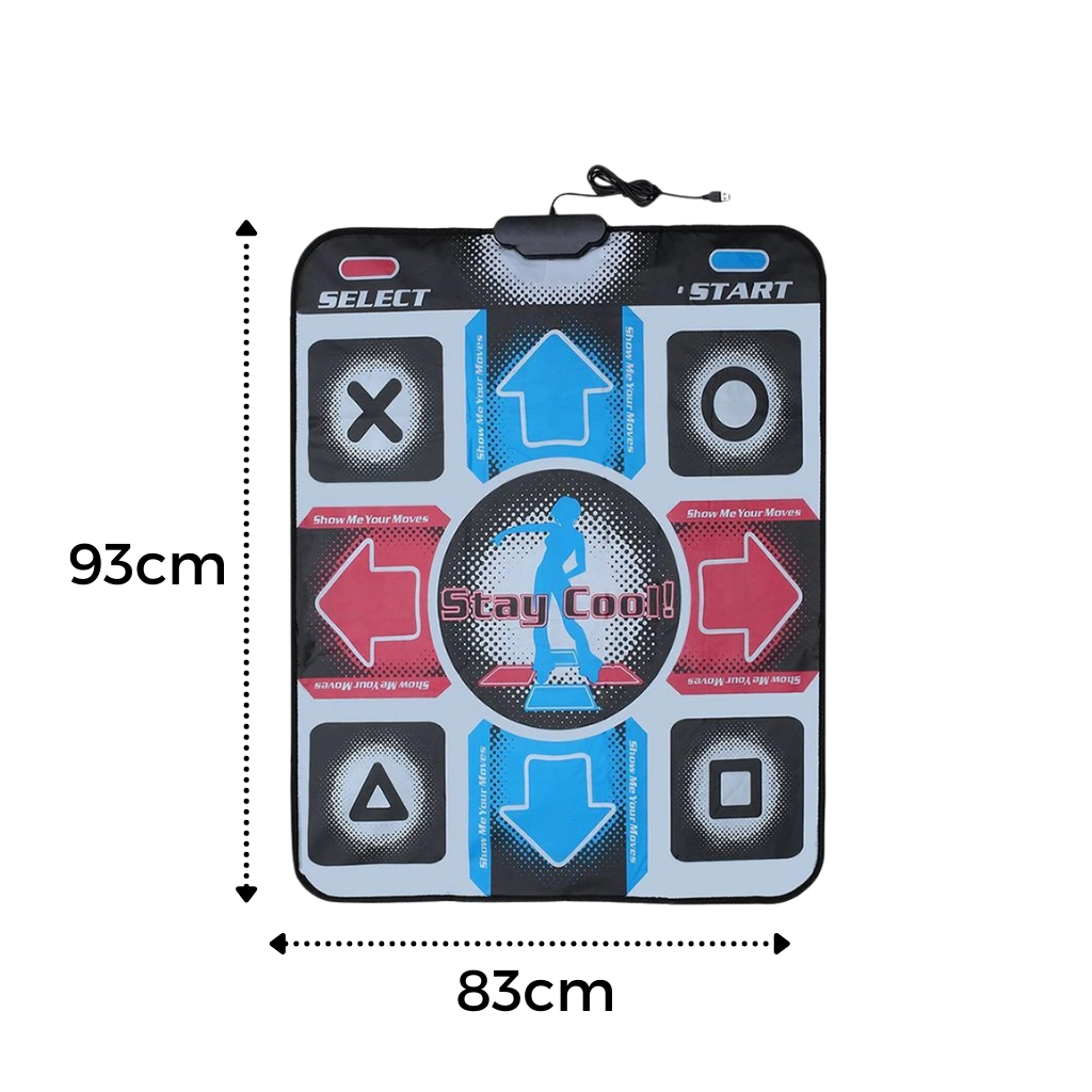 Non-Slip USB Dance Pad - Dimensions - Ozerty