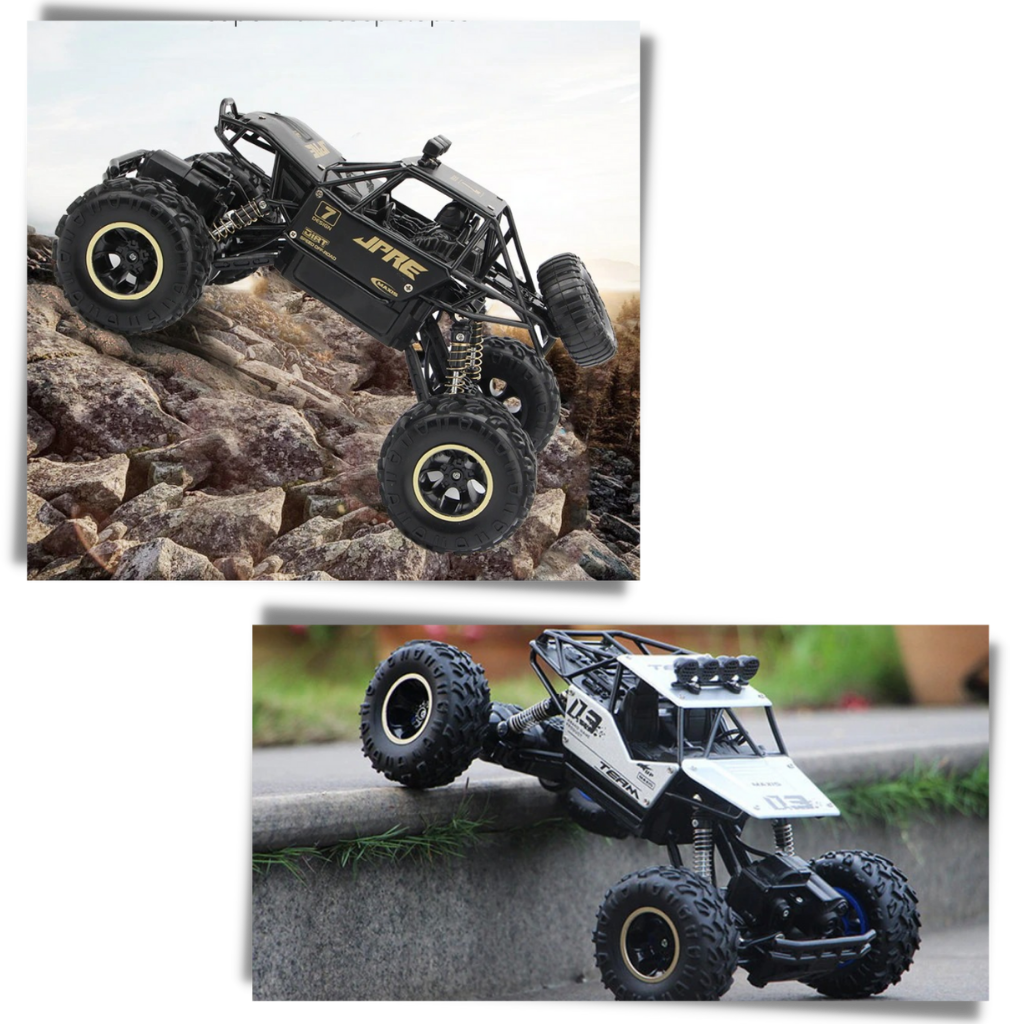 Off-Road 4WD Remote-Controlled Car - 45° incline climbing - Ozerty