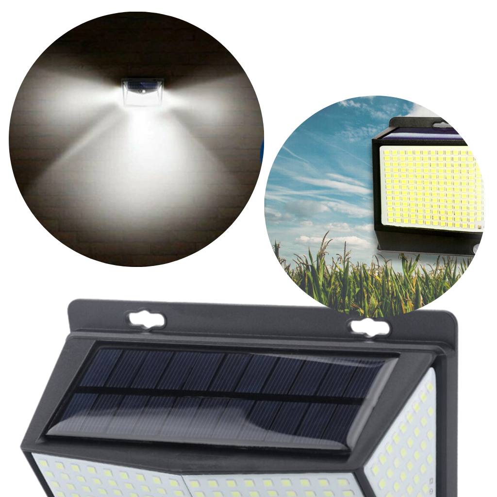 Luce solare esterna a 468 LED - Tecnologia solare - Ozerty