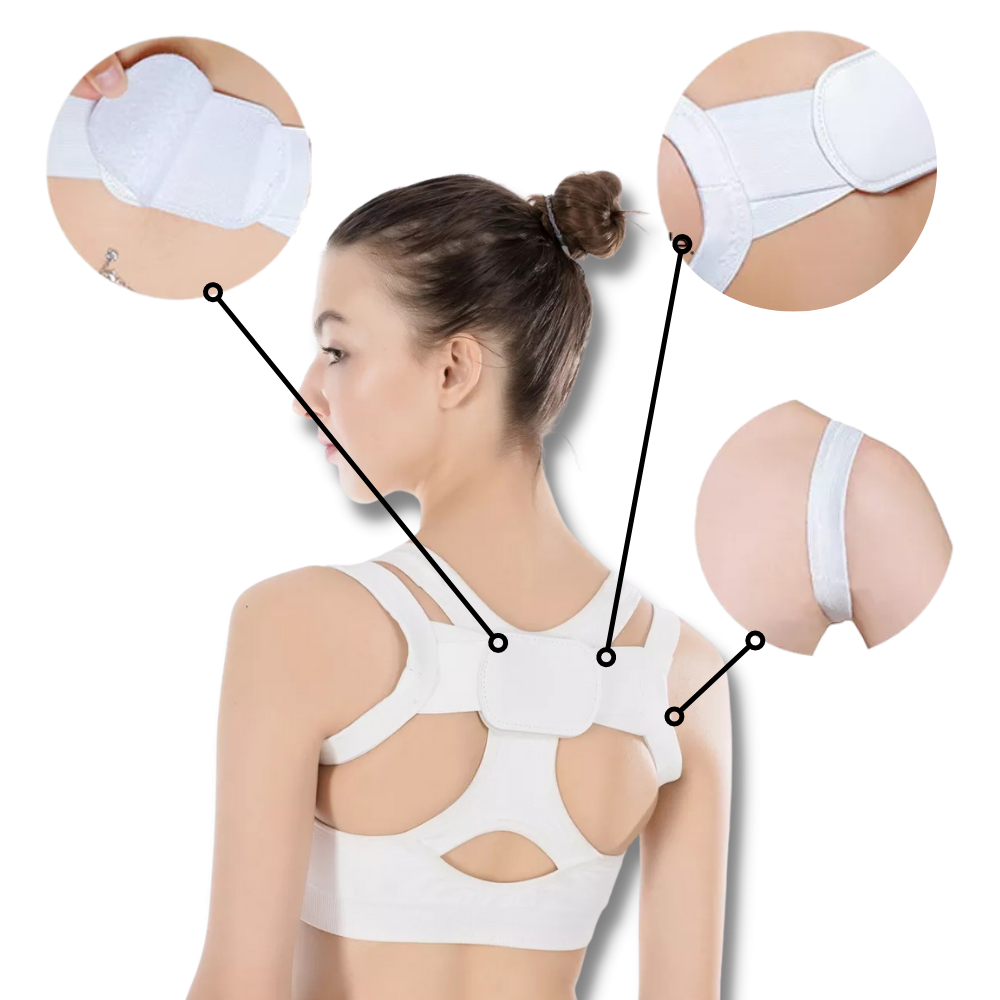Correcteur de posture des épaules - Confortable et facile à utiliser - Ozerty