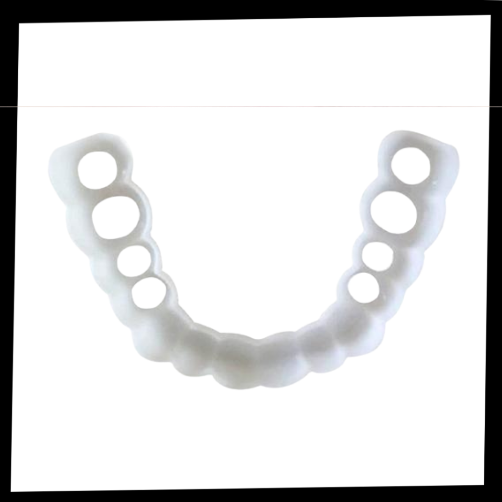 Couverture dentaire sourire parfait - gouttière confortable - Contenu du produit - Ozerty